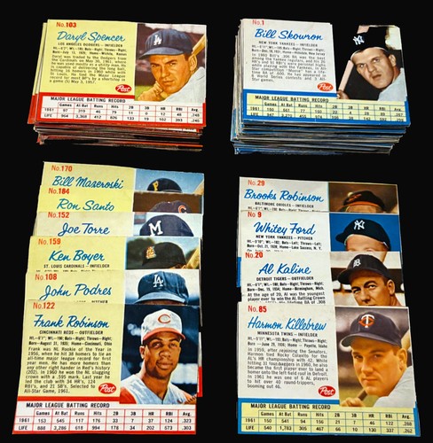 1962 post baseball cards you - baseball,