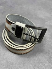 Ceinture cuir Armani rayures