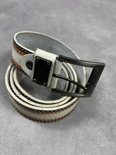 Ceinture cuir armani rayures - ceinture,