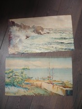 2 AQUARELLES ORIGINALES MARINE