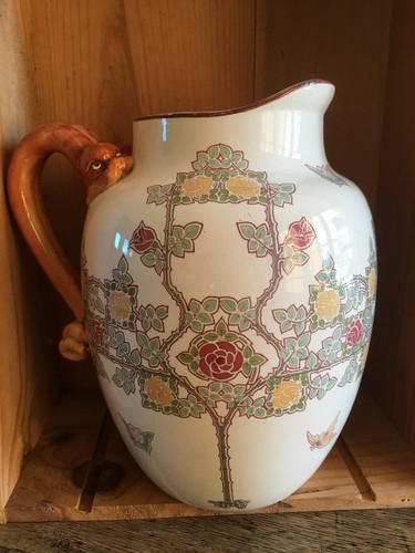 Broc sarreguemines décor art - broc,