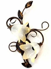 Applique Murale Classique Fer Forgé Rouille Brun MARTA-AP2