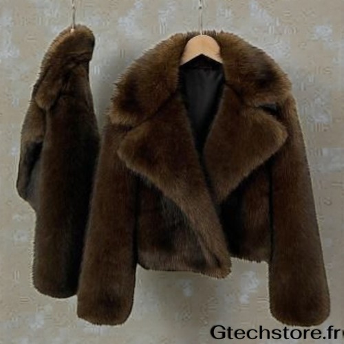 Manteau fausse fourrure - manteau,