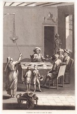 Gravure XIXe Cérémonie des