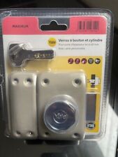 Verrou de Porte Bouton marque YALE, Longueur (40mm, 45mm et 50mm), 6 goupilles,