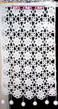RIDEAU  CROCHET FAIT MAIN