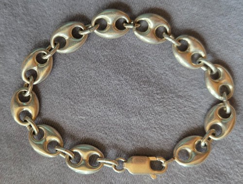 Bracelet gourmette argent