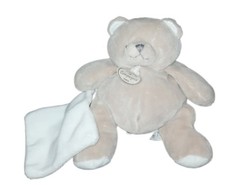 Doudou ours beige Mouchoir