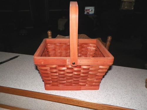 Wood wicker basket with - wicker,