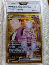Carte Pokémon PCA 10 Mewtwo Ex De La Team Rocket 240/182 FR Rivalités Destinées 