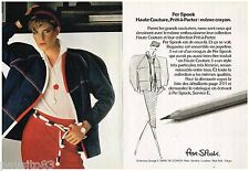 PUBLICITE ADVERTISING 095  1982  PER SPOOK  haute couture ( 2p)