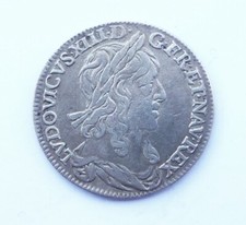 LOUIS XIII 1/4 écu 1642 A point