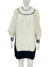 Robe Courte Brodée En Crochet