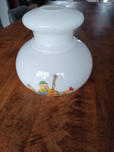 Ancien abat jour - opaline, blanc