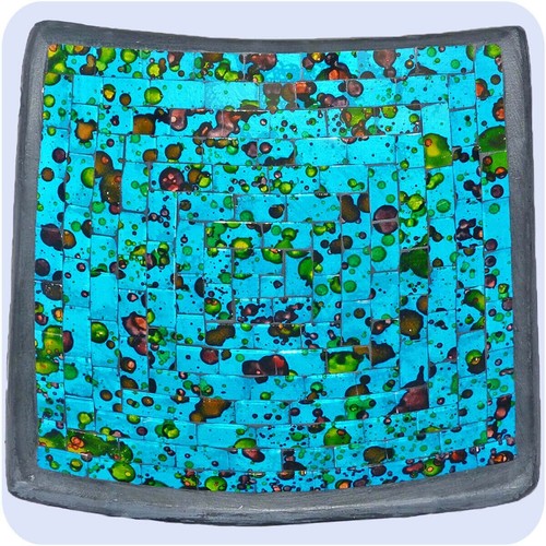 Bol mosaïque plat en - bol, de