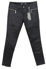 Jeans noir enduit brillant DDP