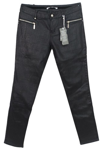 Jeans noir enduit brillant ddp - jeans,