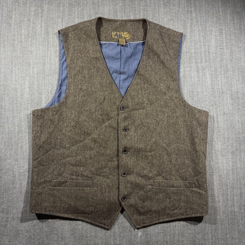 Blue vest mens - blue, tweed