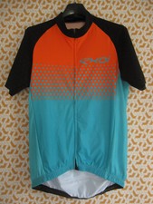 Maillot cycliste EKOI Cycling Orange vert noir jersey Velo - L
