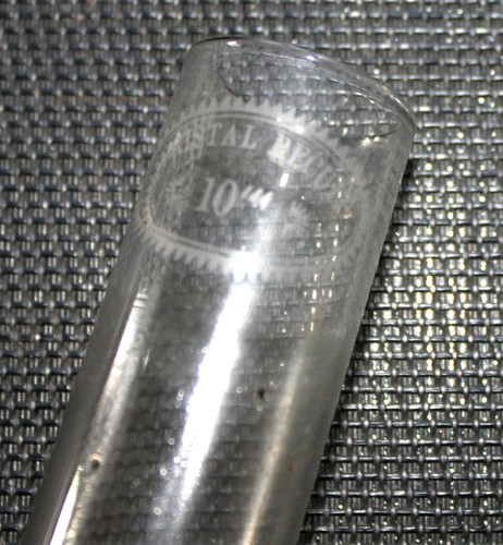 Verre lampe pétrole - a, en
