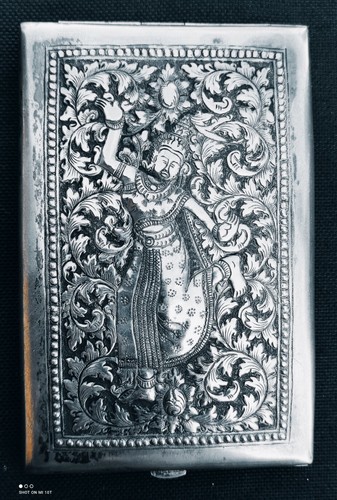 Porte cigarettes ancien argent - ancien,