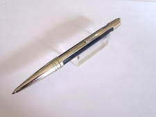 STYLO BILLE DE PRESTIGE S.T. DUPONT MODELE DEFI EN COMPOSITE BLEU ET METAL A17