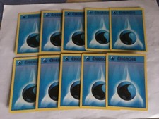 LOT 10 CARTES CARDS POKEMON SET DE BASE ENERGIE " WATER - EAU  " WIZARDS 1999
