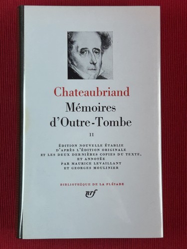 Chateaubriand mémoires - chateaubriand,