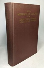 Official method of analysis of the association of official agricultural