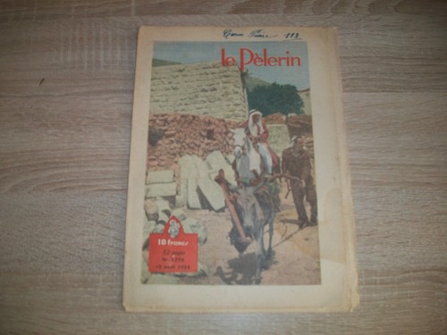 Ancien journal pèlerin - ancien, journal,