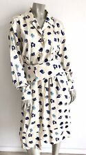 ROBE DRESS VINTAGE HERMES COQUILLAGE MOSAIQUE TAILLE 44 EN EXCELLENT ETAT