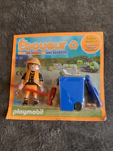 Personnage éboueur playmobil - Éboueur,