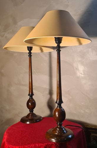 Paire grande lampe acier - lampe,
