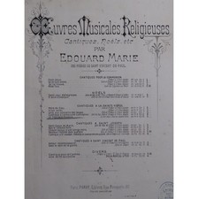 MARIE Edouard Le Très-Saint Rosaire op 36 Dédicace Chant Piano ca1890