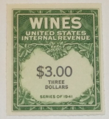Stamp revenue wine - stamp,