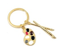 Palette de Couleurs Art Peindre Porte-Clés Métal Porte-Bonheur Remorque