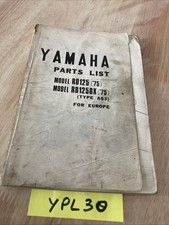 Yamaha RD125DX AS3 1975 RDX125 RDX 125 liste catalogue pièces détachée moto