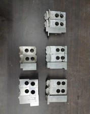 Cinq jeux de trois mors doux à striés 1.5x60° pour mandrin hydraulique