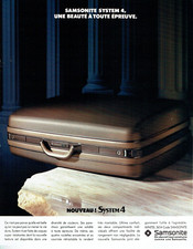 publicité Advertising  1022  1987   Samsonite  valises bagages  system 4