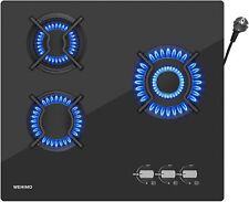 Cuisinière à gaz d'occasion à trois brûleurs avec panneau 7750 watts