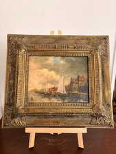 Ancien huile panneau bois - ancien,