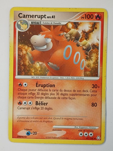 Carte pokémon camerupt - pokémon,
