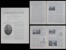 L'ARCHITECTURE N°38 1906 - CONSTRUCTION TREMBLEMENT DE TERRE, SEISME, JAPON