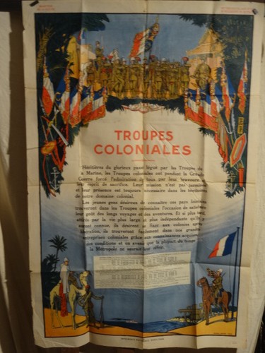Affiche ancienne troupes - ,