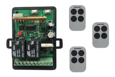 2 Canaux Commande de Porte Émetteur de Radiocommande 433,92 MHZ 12-24V