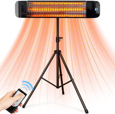 Electric Outdoor Heater, Infrared Patio Heater for Outdoor/Indoor Use, Wall Moun