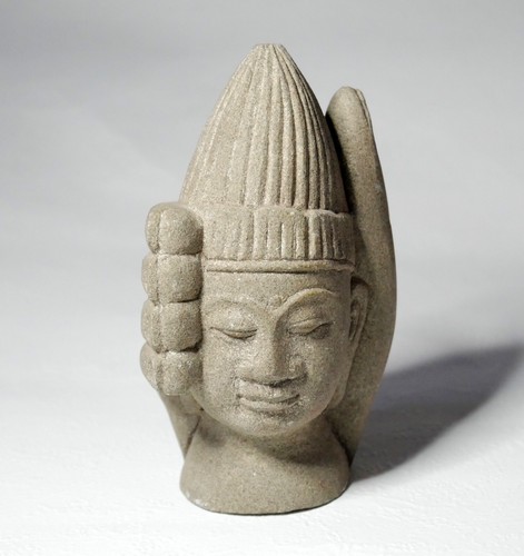 Tête boudha main - tête, boudha,