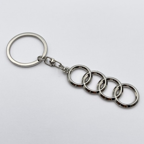 Porte clé audi métal chromé - clé,