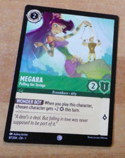 LORCANA TRADING CARD GAME DISNEY ENGLISH CHAPTER 1 CARTE MEGARA 87/204 EN MINT