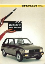 Catalogue prospekt brochure Peugeot 104 Style Z 1985 FR